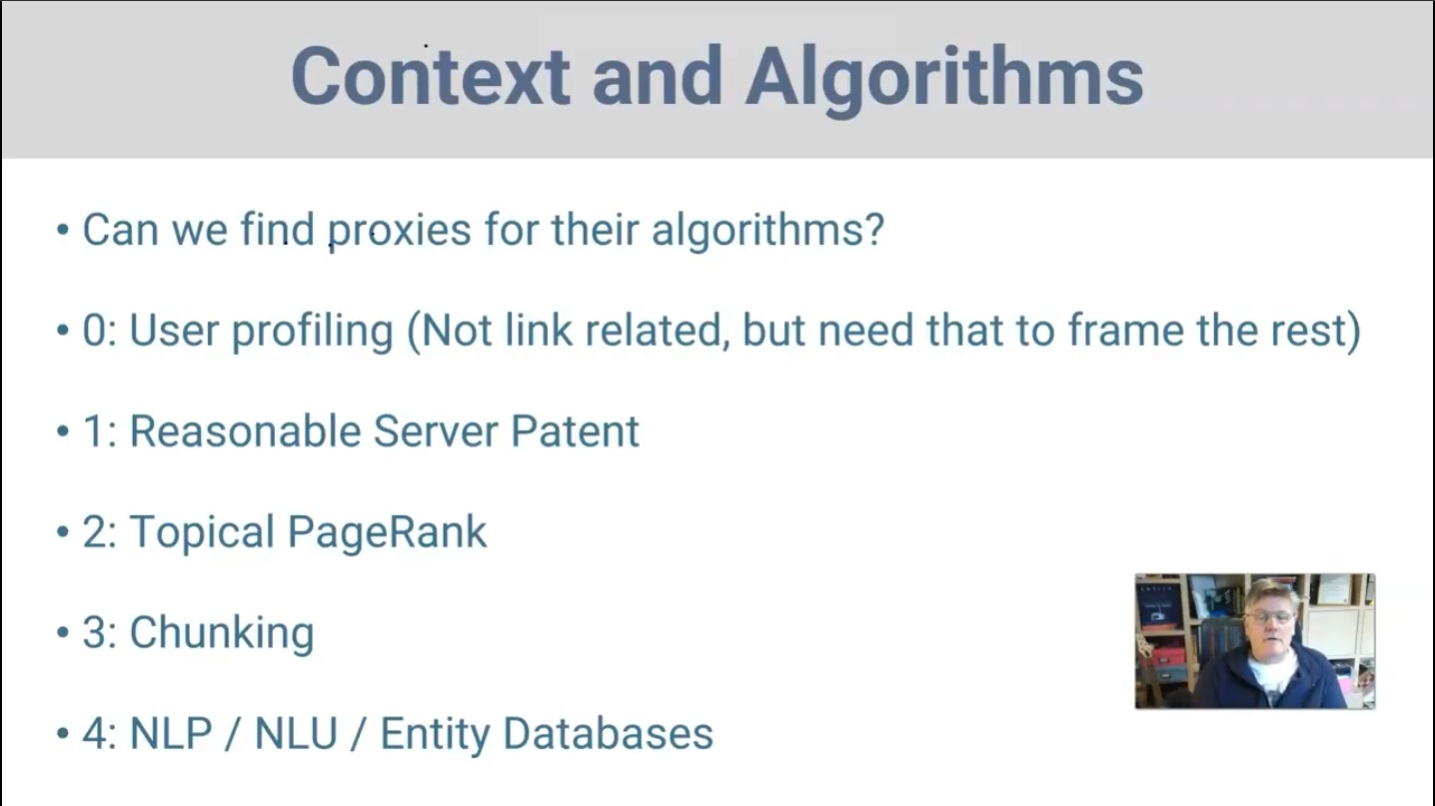 Dixon Jones context and algorithms slide